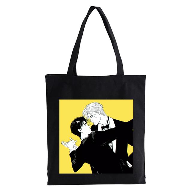 Anime Banana Fish Graphic Dámské Nákupní tašky Kabelky Látkové Plátěné Tašky Dámské y2k Opakovaně použitelné tašky přes rameno