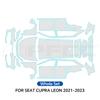 For Seat Cupra Leon 2021-2023 TPU Paint Protection Film Pre-cut PPF Car Body Anti-scratch Resistant Clear Bra Car Accessories