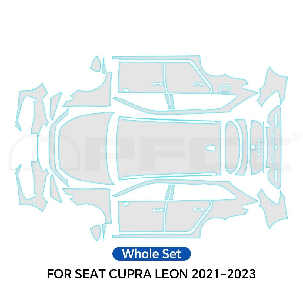 For Seat Cupra Leon 2021-2023 TPU Paint Protection Film Pre-cut PPF Car Body Anti-scratch Resistant Clear Bra Car Accessories