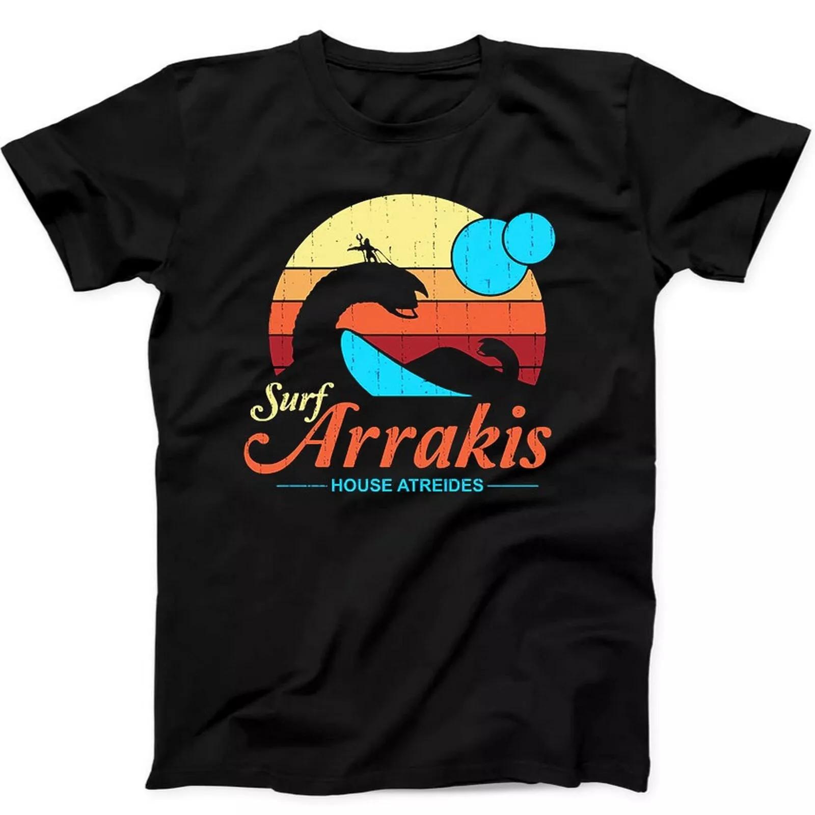 

Дюна Арракис Ракис Серфинг Научная фантастика Мем Смешной Бестселлер Подарок Футболка Черная Футболка 28 2XL
