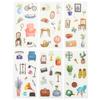 6sheets/set Cute Stickers Flower Cat Butterfly Washi Paper Stickers Pack Scrapbooking Supplies Japanese Kawaii Stationery