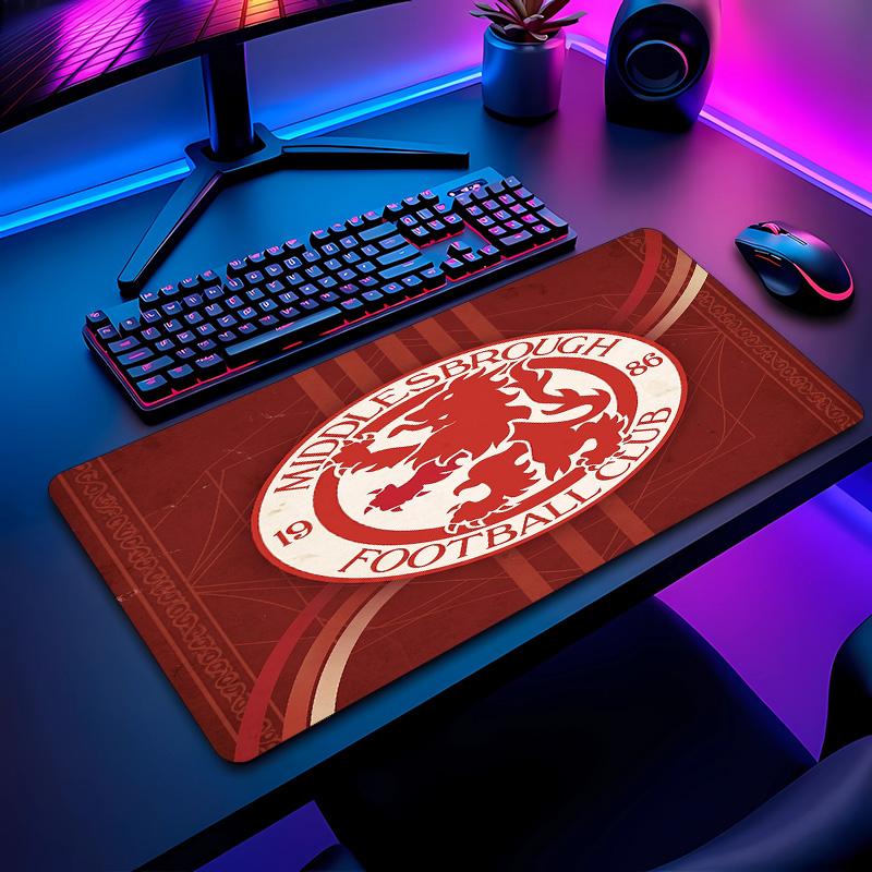 Middlesbrough Football Pattern Mouse Pad Non?Slip Rubber Base Gaming Mousepad For Desk Office Home