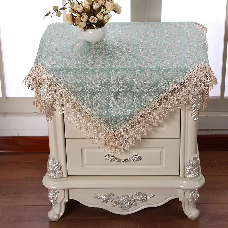 New Style Jacquard Table Cloth Rectangular Highend Coffee Table Tablecover Household Minimalist Lace Edge Universal Tablecloth