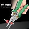 8-in-1 Hand Tools Stainless Steel Wire Stripping Needle Nose Pliers Multi-function Electrician Pliers with Electrical Measurement
