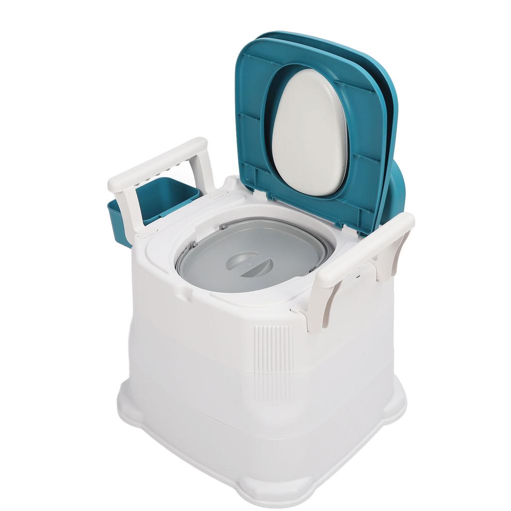 Commode for Adults Anti Slip Soft Padded High Load Capacity Commode Toilet with Garbage Bag