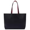 LACOSTE PVC Tote Bag, Shopping Bag, Shoulder Bag, Handbag Women's Dark Blue & Red NF2142AA-Q19