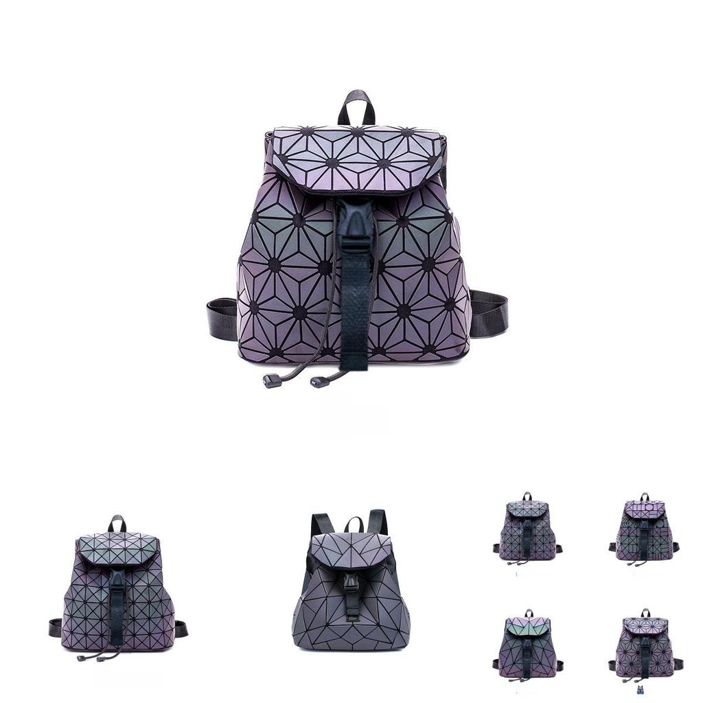 Zaino trapuntato in PU da donna con tasche multiple per l'uso quotidiano e stile alla moda
