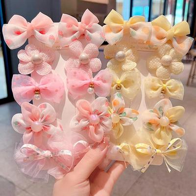 Princess Bow Hair Clip: Baby Flower BB Clip & Girls' Flyaway Hair Accessory
