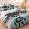 Impression 3D Dessin Animé Japonais Kawaii H-Hatsune M-Miku Ensemble de Literie 2/3 pièces Housse de Couette Taie d'Oreiller pour Chambre d'Adolescente Décoration Cadeaux