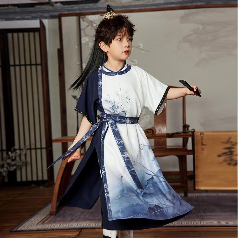 ASK JUNIOR Boys' Summer Hanfu Performance Set