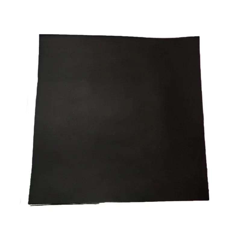 500x500mm 0.5mm-4mm Black Silicone Rubber Sheet Self Adhesive High Temp Mat 500x500x0.5mm