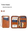 RFID Anti-Magnetic Passport and ID Zipper Wallet