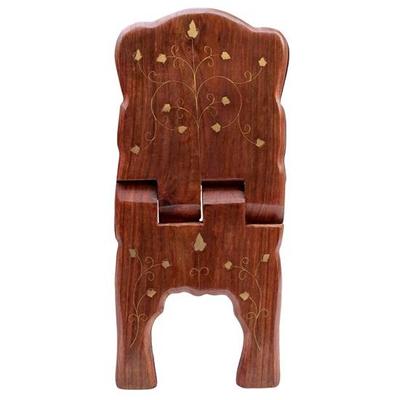 33,02 cm Rehal handgefertigter Buchständer aus Holz, Angora-Design,