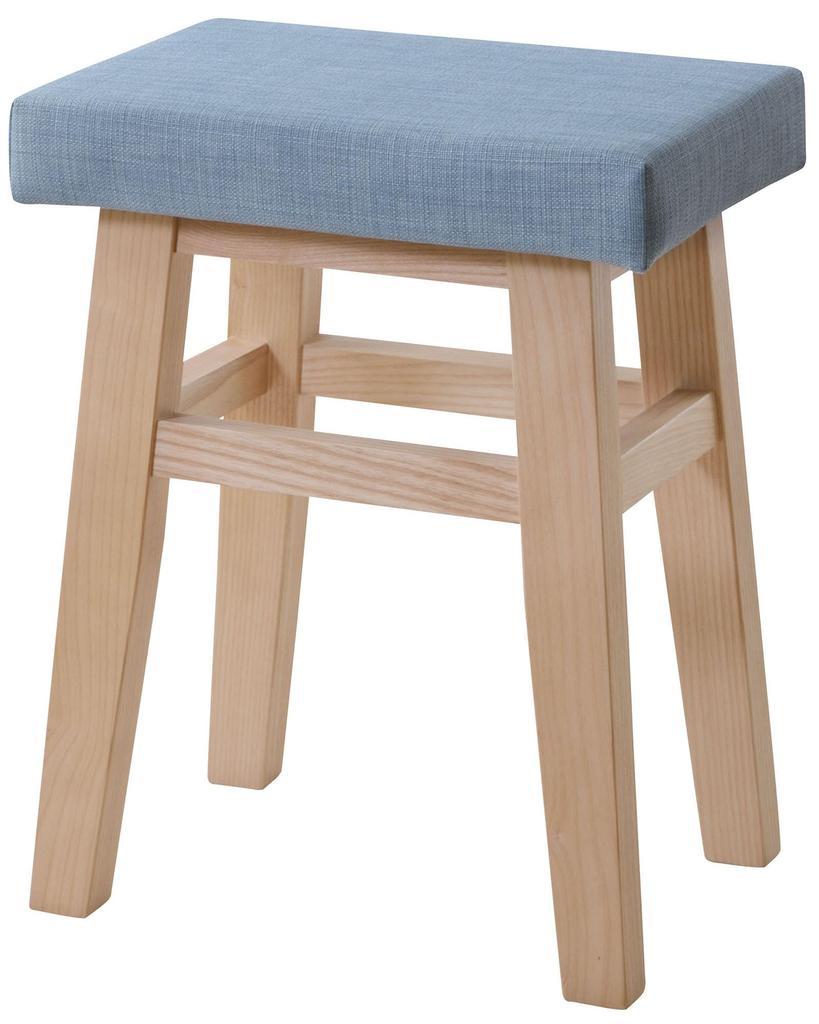 AZUMAYA Vanbi Stool, Light Blue (CL-785CWB)