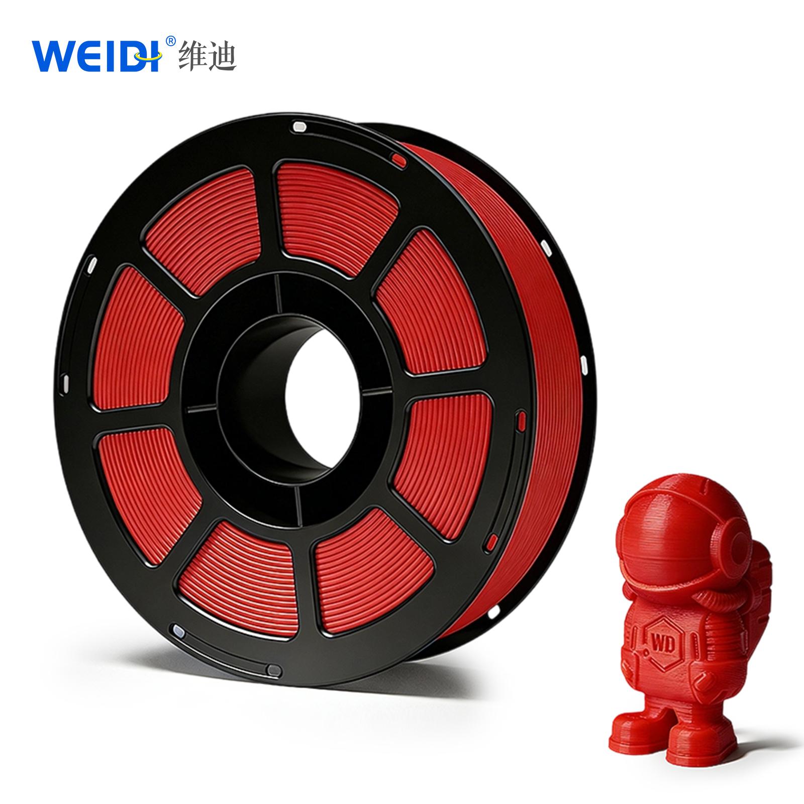 WEIDI 3D Printing Filaments PETG Red Basic Filaments High-speed printing material 1.75 mm with neat lines 1 kg PETG&3D Printing Filaments&PETG