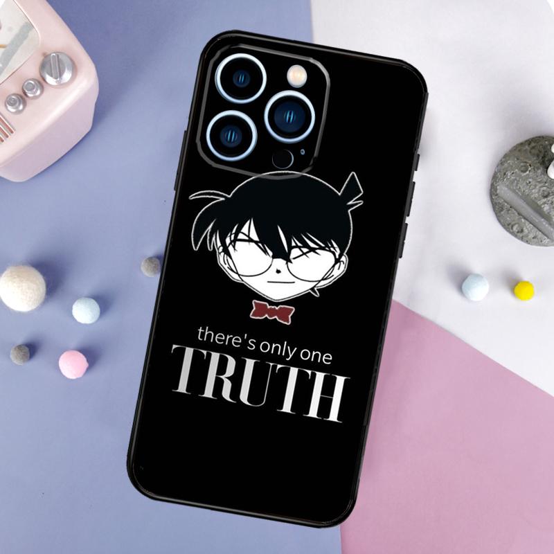 Detective Conan Case For iPhone 16 15 13 12 11 14 Pro Max Mini X XR XS Max Plus Bumper Back Cover