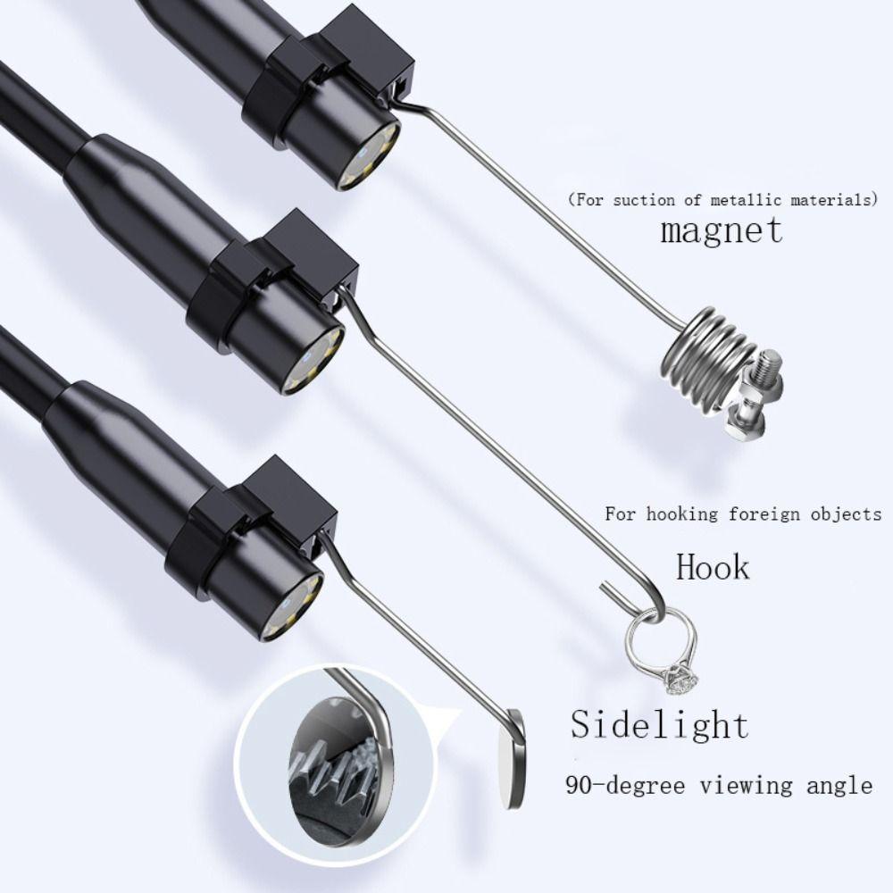 with 8 Adjust LED Lights Inspection Camera IP67 Semi-Rigid Cable Drain Camera Endoscope  Car Repair