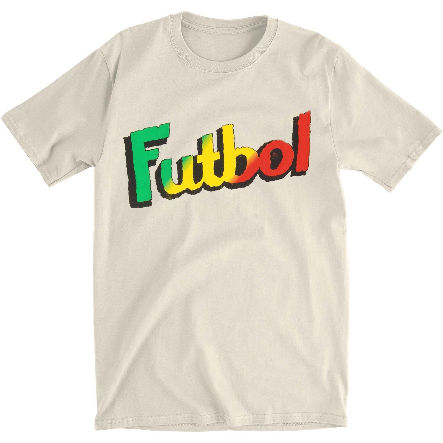 Men s Bob Marley Futbol T-shirt Small Natural S