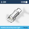 Mini Emergency Work Lights Rechargeable Warning Light COB Keychain Flashlight  Outdoor