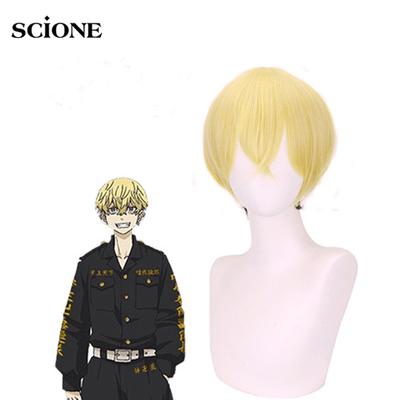 Anime Tokyo Revengers Chifuyu Matsuno Short Wig Cosplay Costume Heat Resistant Synthetic Hair Men Women Carnival Party Wigs