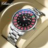 CHENXI 636 Casual Roulette Rotating Men Quartz Watch 3ATM Waterproof Luminous Hands Male Wristwatch Reloj Hombre (Without a Box)