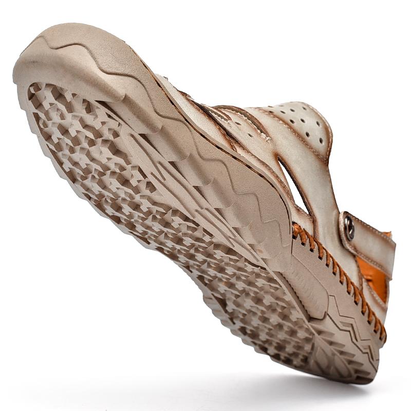 Pánské sandály kožené plážové sandály léto