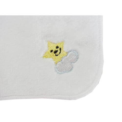 Smiley Star 3-Piece Children's Toothbrush Set (Toothbrush with Cap, Heat-Resistant Cup, Imabari Towel Handkerchief)