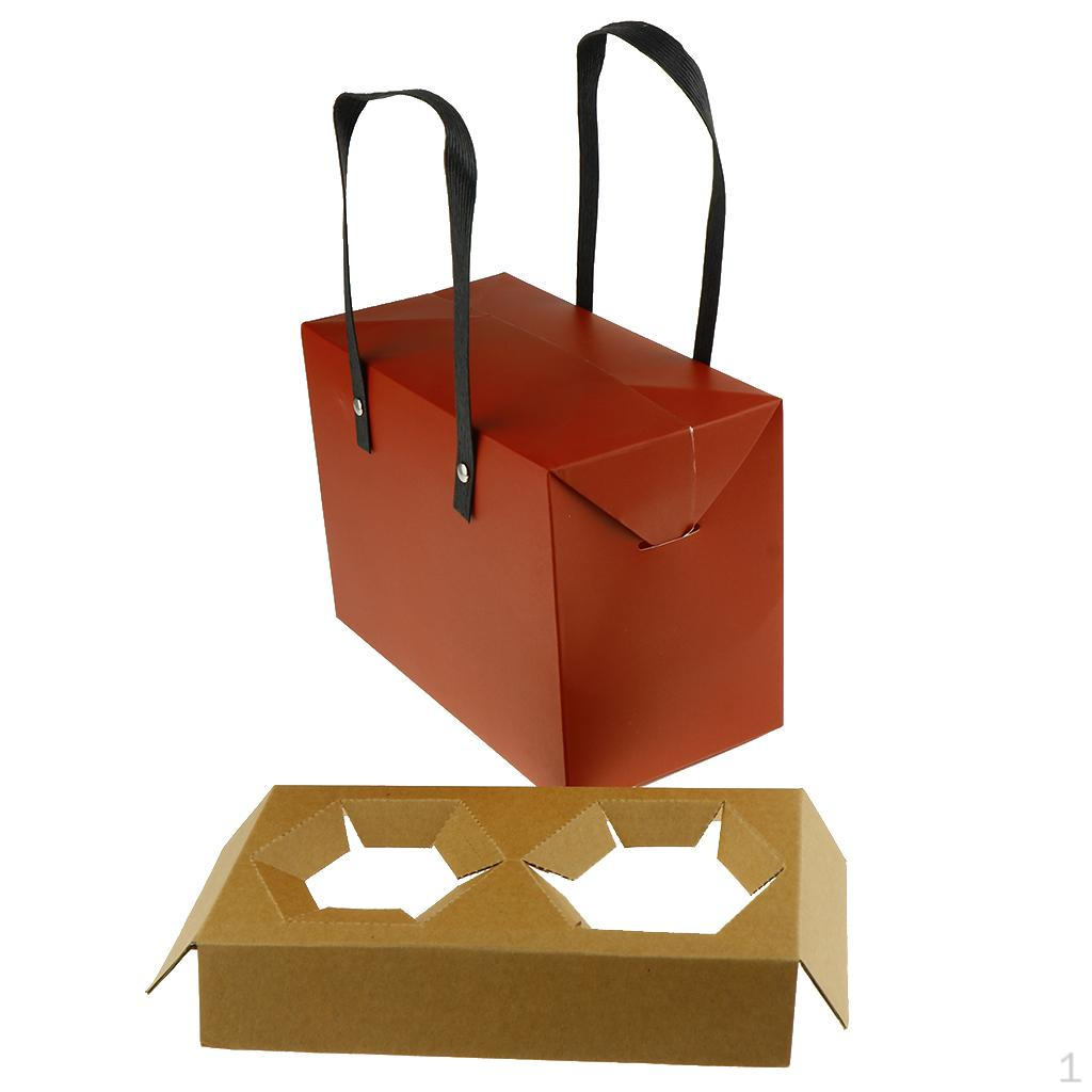 

Jar Bottle Package Paper Candy Boxes with Handle Snack Cookie Chocolates Gifts Box for Wedding Large Red
