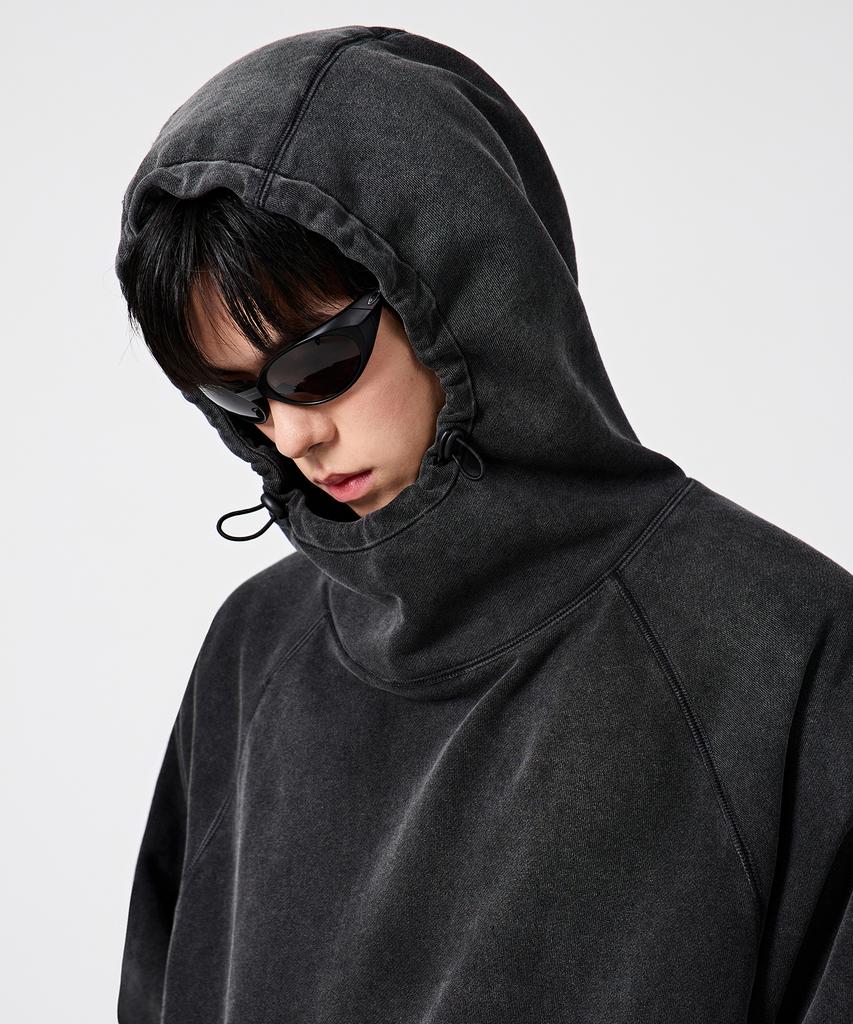 Vtg Washed Balaclava Hoodie_Pigment Charcoal