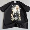 C.h.e.r 2002 juodi koncertiniai marškinėliai Unisex trumpomis rankovėmis S5XL Unisex marškinėliai
