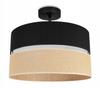 CEILING LAMP JUTE LAMPSHADE 40cm BLACK