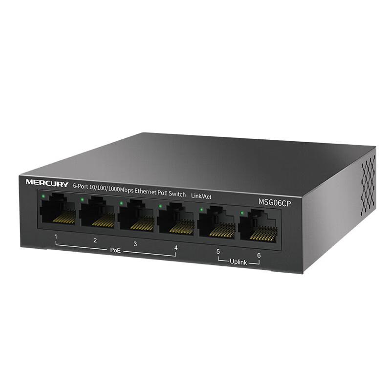 MERCURY 6-Port Full Gigabit PoE Switch