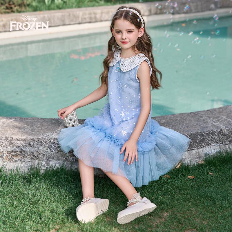 Disney Elsa Princess Sequin Mesh Dress