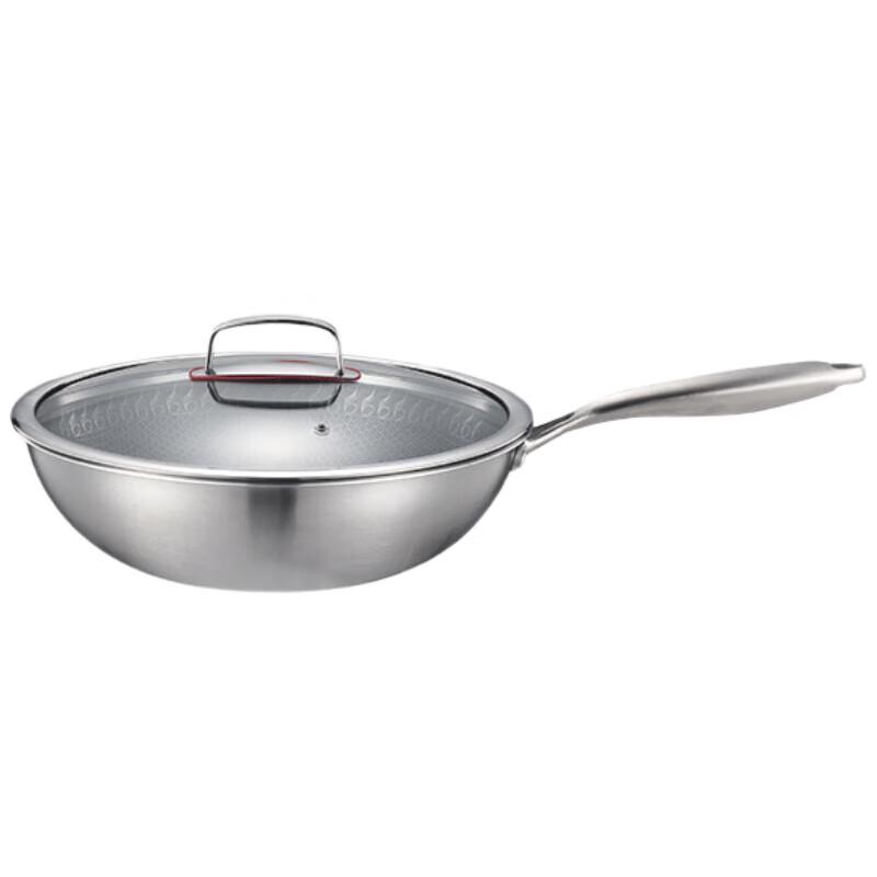 Bositide Aodelaoge 32CM Honeycomb Non-stick Wok