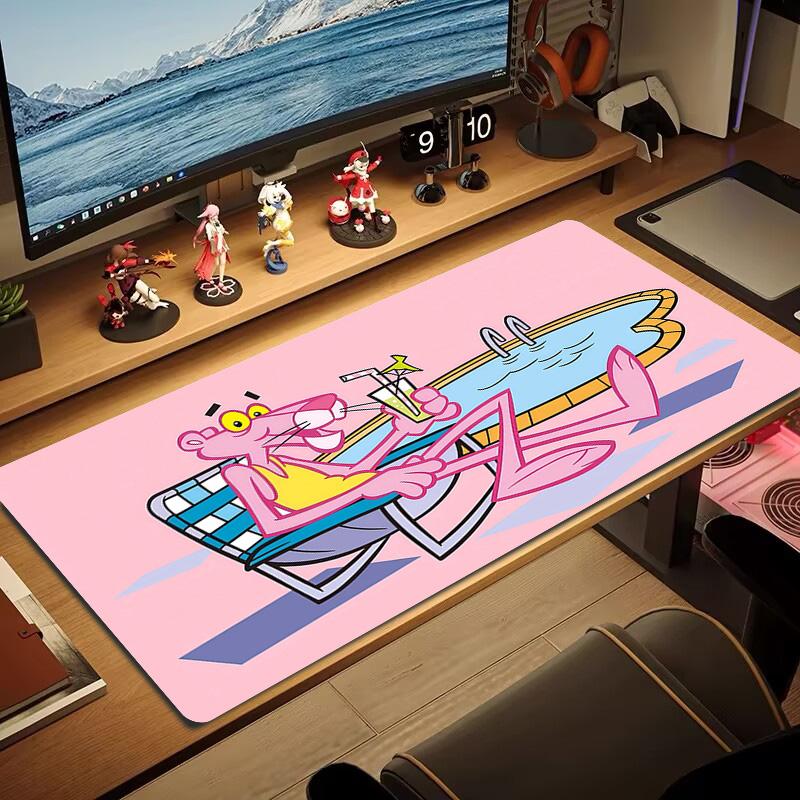 The Pink Panther2 Print  Cushion Non-slip Laptop Tablet Big Mousepad XXL Mat Mini PC Playmat With Lock edge