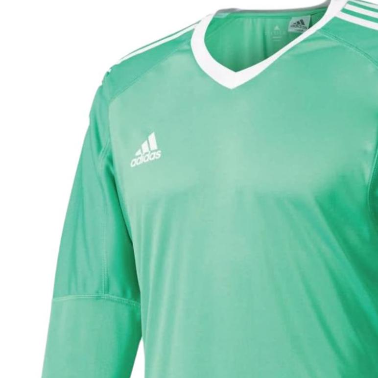 Adidas Striped V-Neck Long Sleeve Logo Soccer Jersey Men tops AZ5395