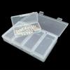 5pcs/set Adjustable Dividers Clear Plastic Storage Organizer Box - Craft & Sewing Supplies Container with Removable Compartments