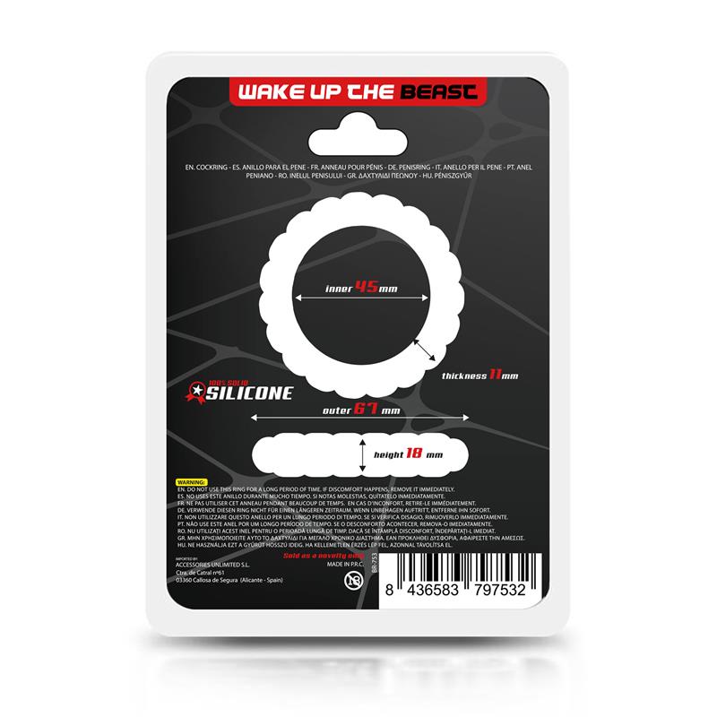 Solid Silicone Penis Ring 4.5 Cm