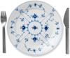 [Officially Imported] Royal Copenhagen Blue Fluted Plain Plate, 25cm, 1017201