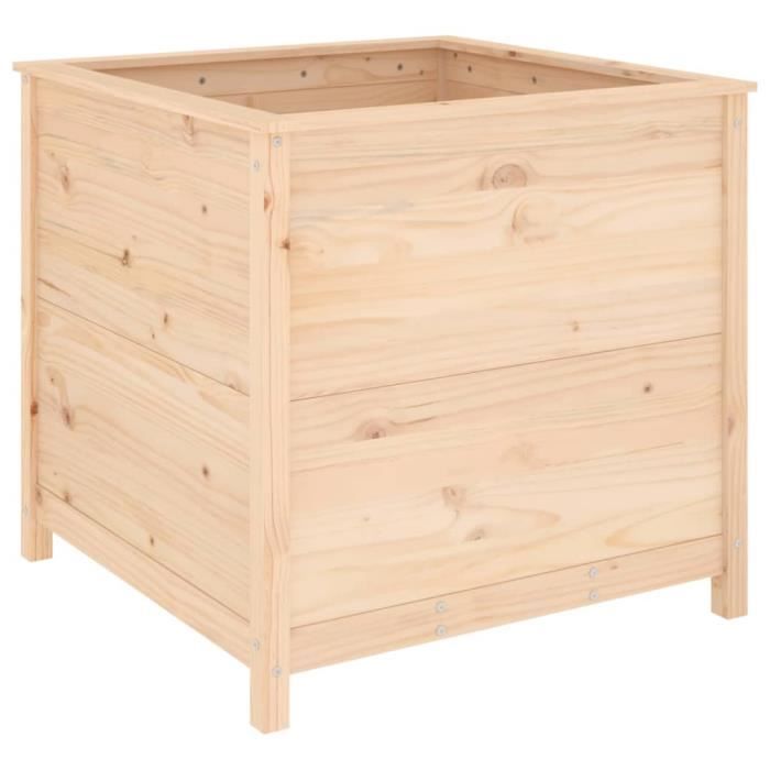 VidaXL Jardinière 82,5x82,5x78 cm bois de pin massif 825303