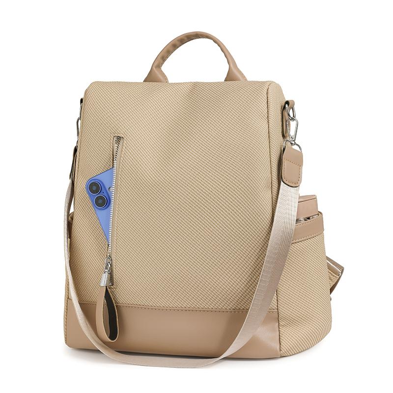 Μαλακό Δερμάτινο Σακίδιο Αντικλεπτικό Σακίδιο Ταξιδίου Μεγάλης Χωρητικότητας Τσάντα Ώμου Πολλαπλών Θέσεων Σχολική Τσάντα Μαθητή