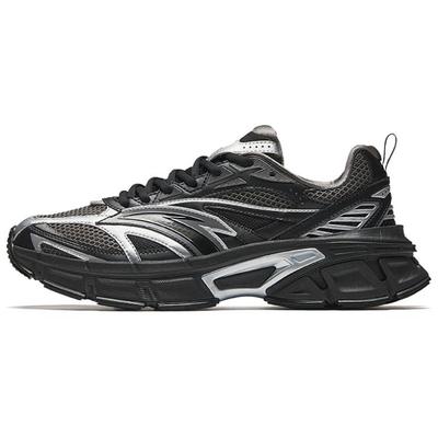 Bequeme Vielseitige Stoßdämpfende Rutschfeste Low-Top Freizeitschuhe Herren Sneaker Schwarz Silber Grau 112518895-3