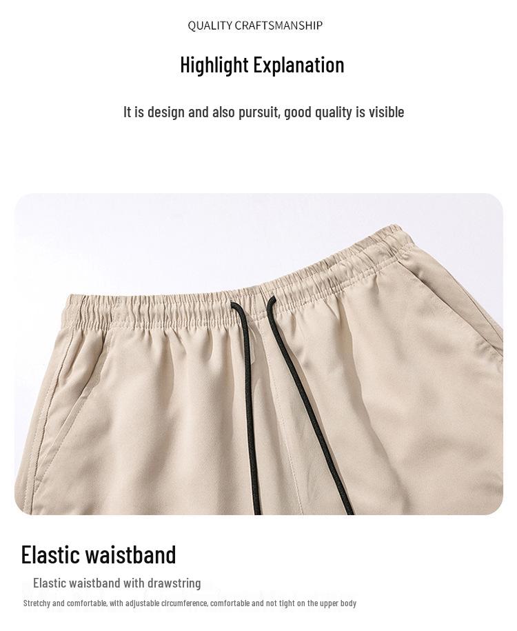 Shorts d'été décontractés multi-poches pour homme - Grande taille disponible