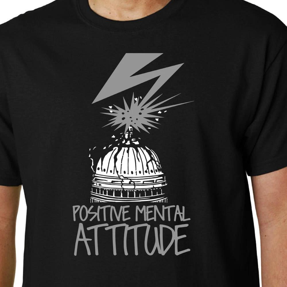 Positive Mental Attitude t-shirt PMA BAD BRAINS QUOTE GEEK PUNK HARDCORE NYHC 3XL