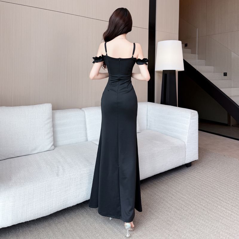 Sexy Dress Suspender Evening Dress Thin Overalls Technician