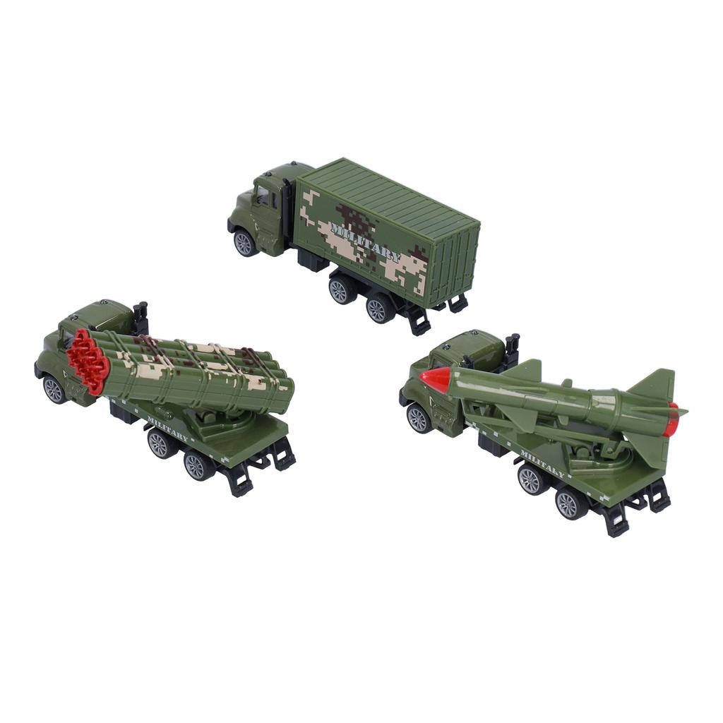3er-Pack 1:50 Diecast Militärspielzeugfahrzeuge Legierungsmetall Armeespielzeug Modell für Kinder Jungen Kleinkinder Ziehen