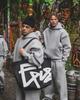 American Street Style CD Print Hoodie and Sweatpants Set - Y2K Inspired