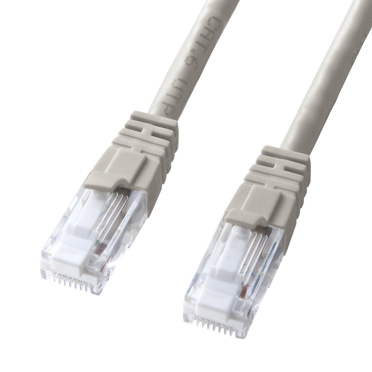 

Sanwa Supply Category 6 LAN Cable 50m Light Gray Break-proof KB-T6TS-50 світло-сірий колір