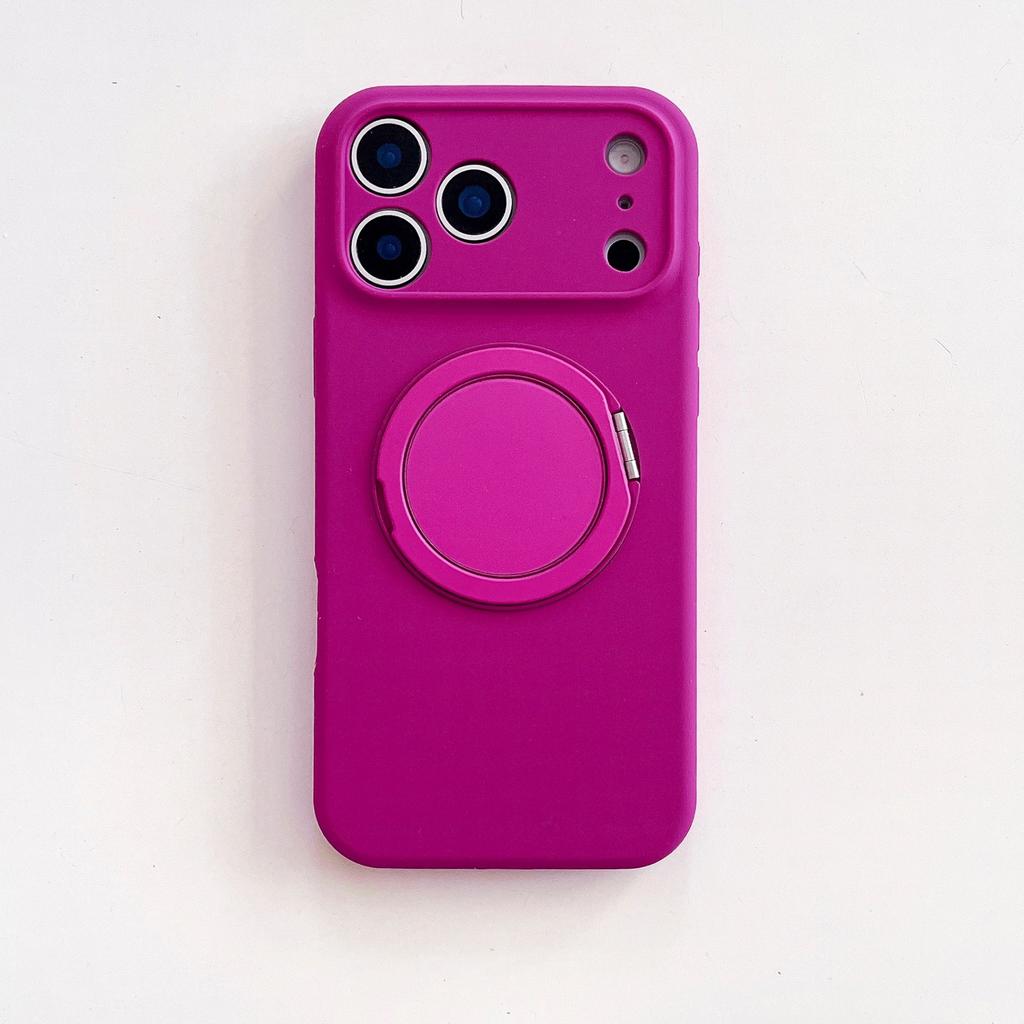 360° Rotating Stand Compatible with IPhone 17, Magnetic Liquid Silicone, 16 Pro Max, Drop-proof 15 Pro Case