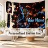 Custom Name Wall Hanging Tapestry,Demon Slayer Decorative Backdrop Tapestry For Dorm Home